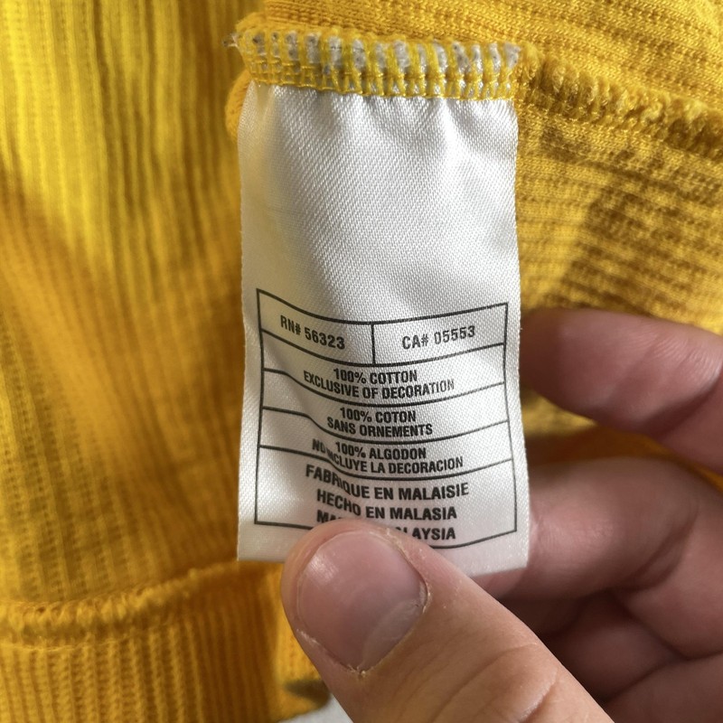 Nike Pullover Mens XL Yellow Quarter Zip 90s Thick Knit Long Sleeve Silver Label gallery