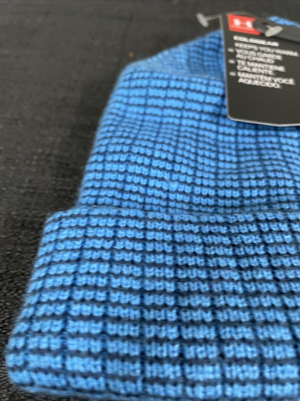Under Armour Blue Circuit ￼Cold Gear Youth Medium￼ 4-6 Years Acrylic Cap Hat￼ gallery