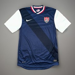 Nike USA Soccer Jersey Men’s Small 2012 2013 Away Blue Sash Kit 450451-410