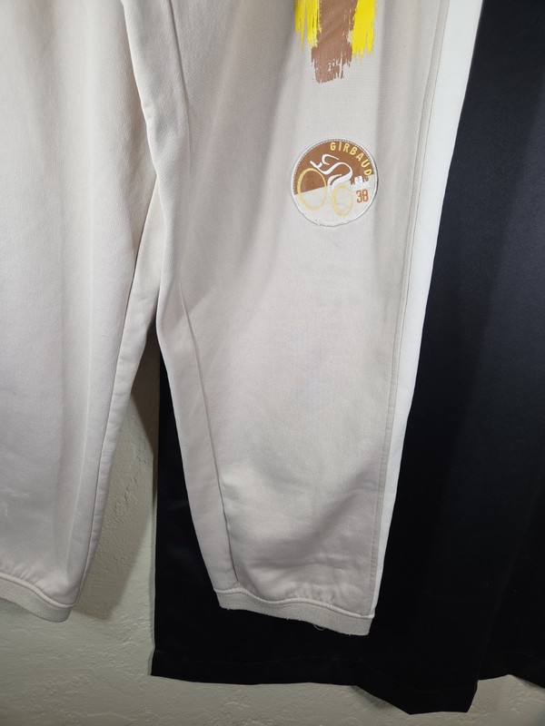 MARITHE FRANCOIS GIRBAUD SWEATPANT Mens Sz 2X VINTAGE THROW BACK CREAM COLOR gallery