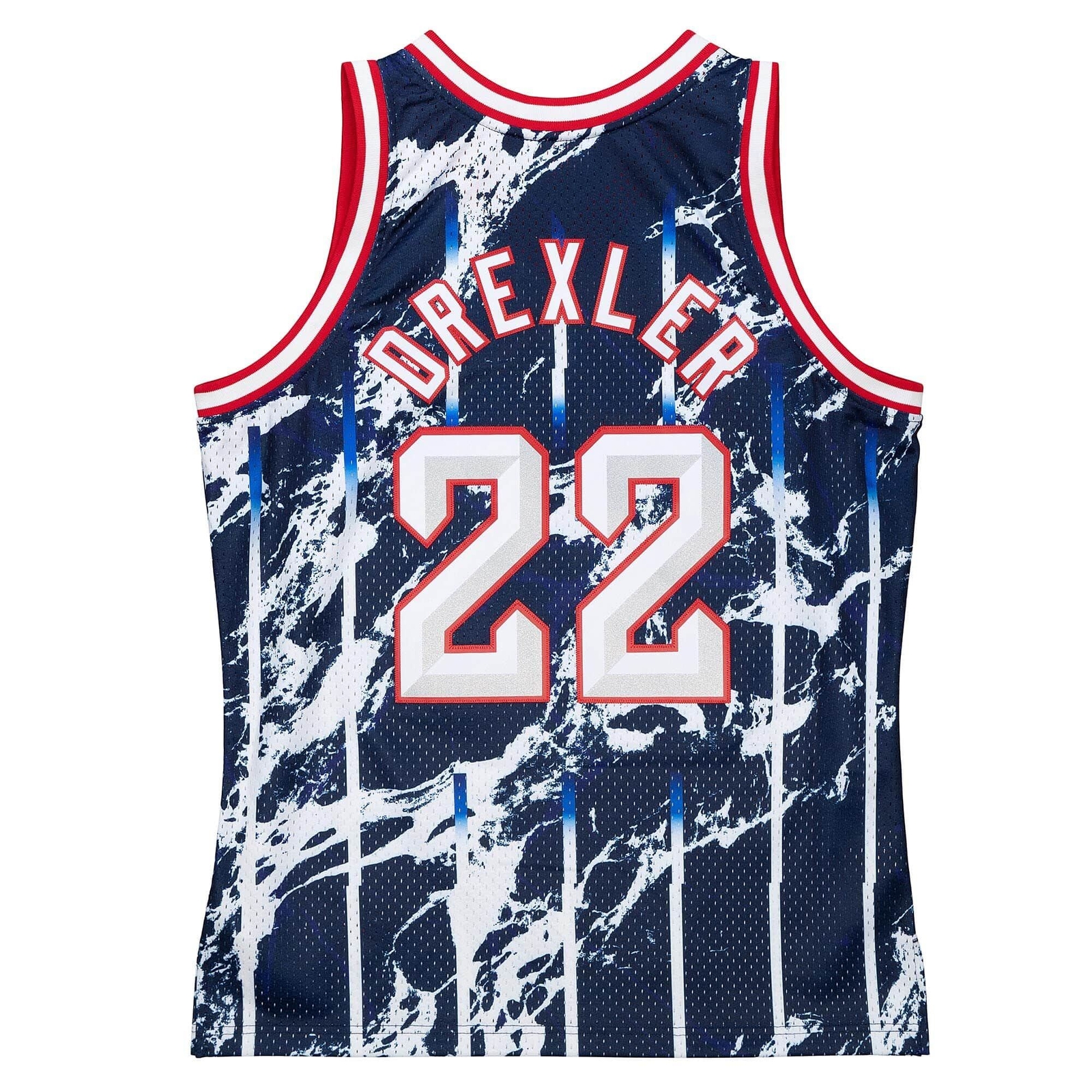 MITCHELL & NESS NBA MARBLE SWINGMAN JERSEY HOUSTON ROCKETS 1996 CLYDE DREXLER gallery