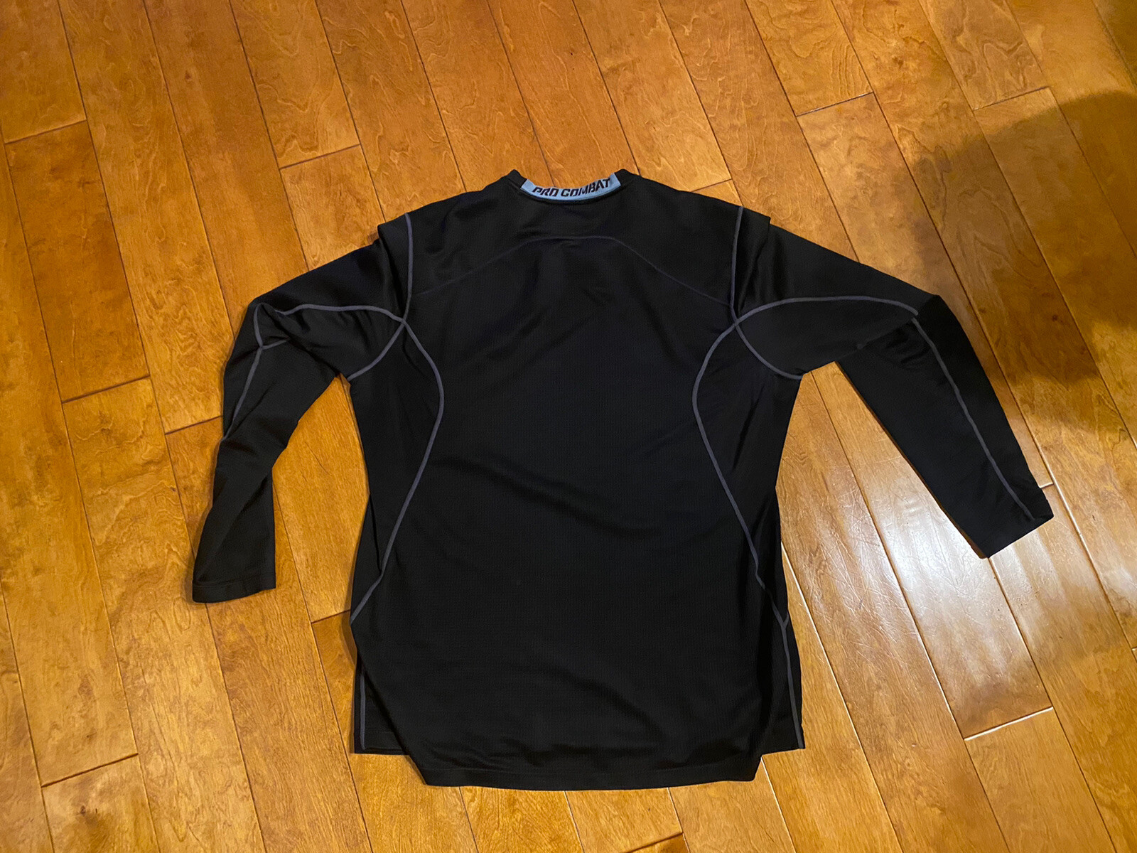 Nike Pro Combat Vapor Max Kobe Black Long Sleeve Football T Shirt Mamba gallery