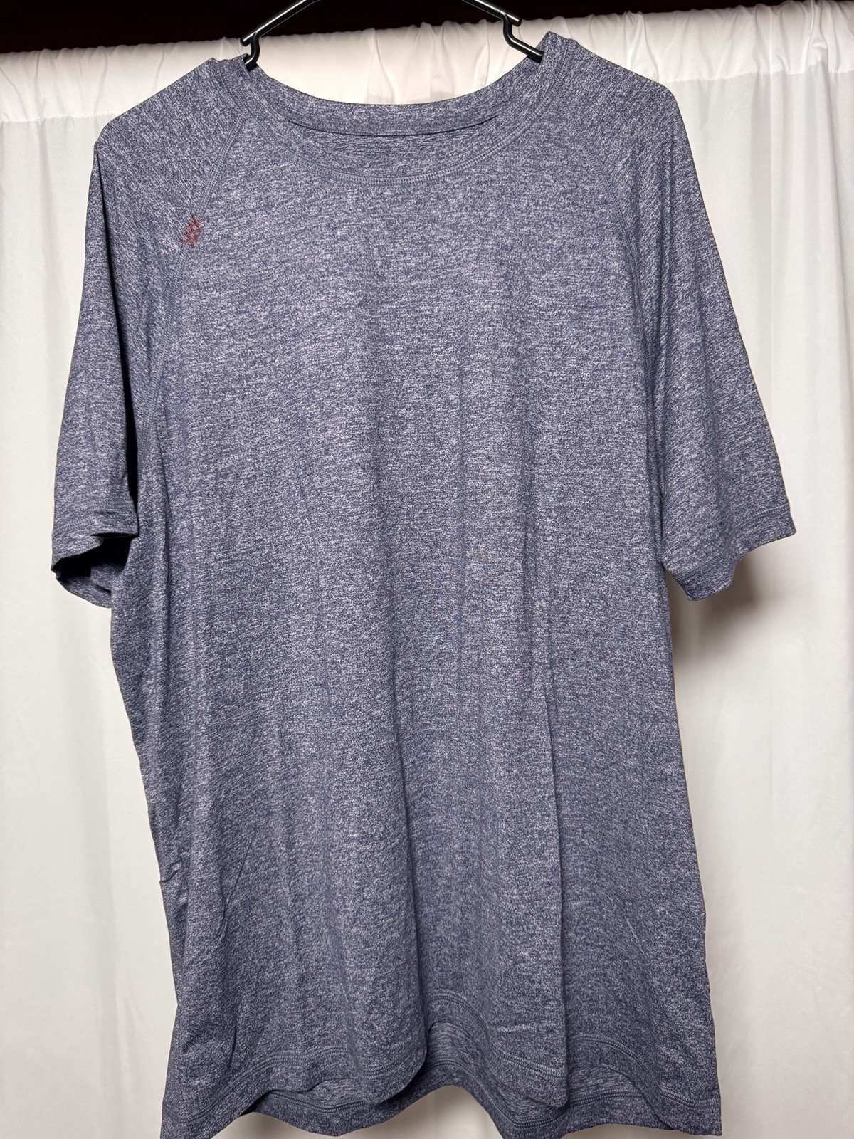 Rhone Activewear Reign T-Shirt Heather Blue Stretch Workout Gym Mens XL gallery