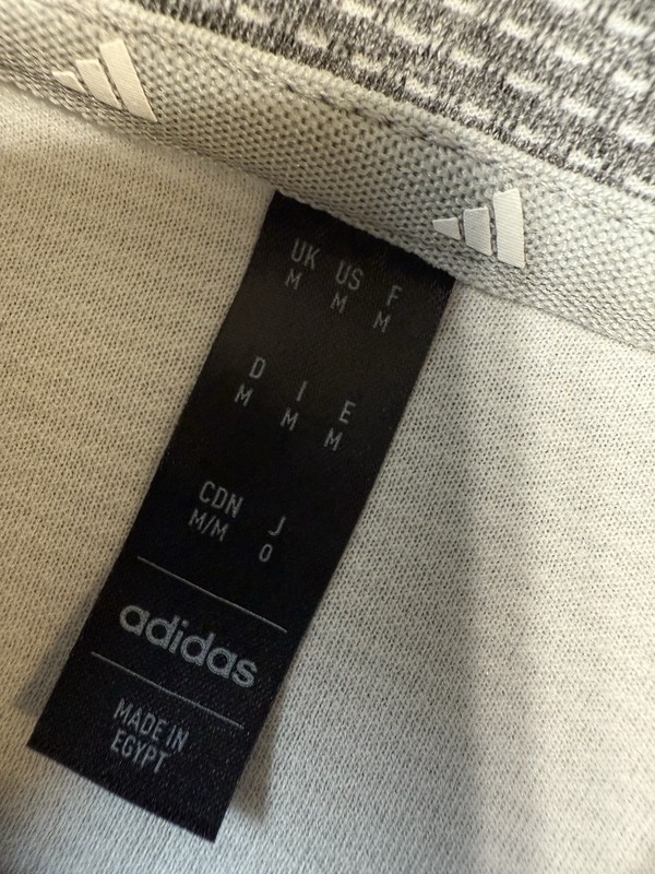 NWT Adidas Microdot 1/4 Zip Pullover Sweatshirt Gray And Black Mens Size Medium gallery