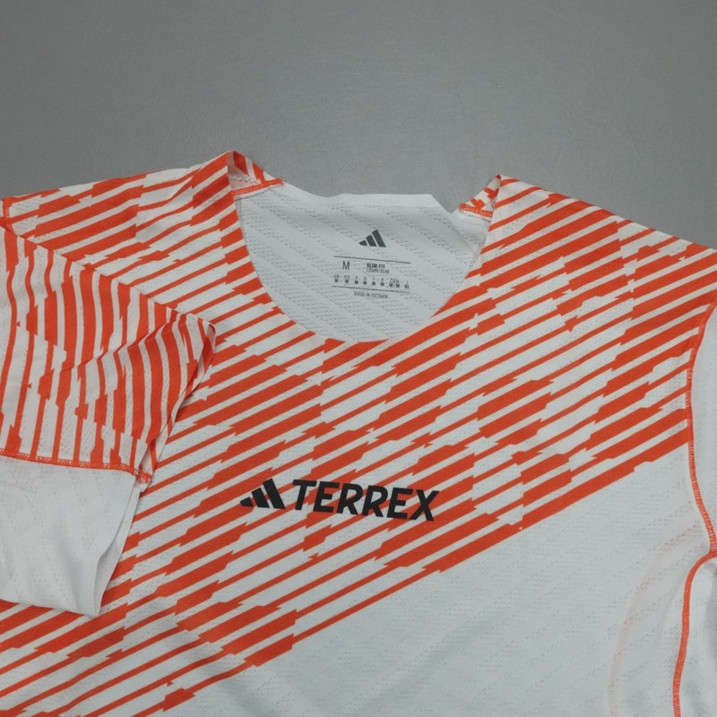 Adidas Terrex Techrock Elite T-Shirt White/Orange Men's Size M $85 JX2744 gallery