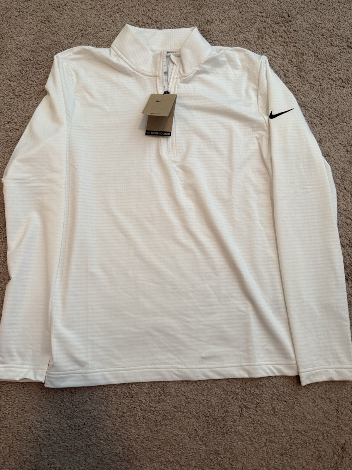 Nike Dri-FIT Victory Half-Zip Pullover M White FD5837-100 gallery