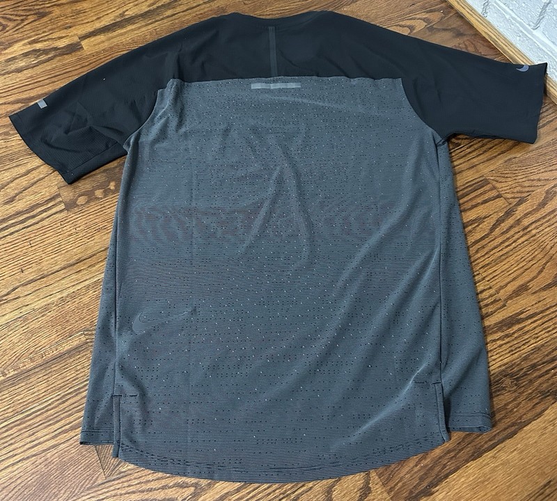 Nike Tech Pack Knit Running Short Sleeve Shirt Grey CJ5731-010 Size Small gallery