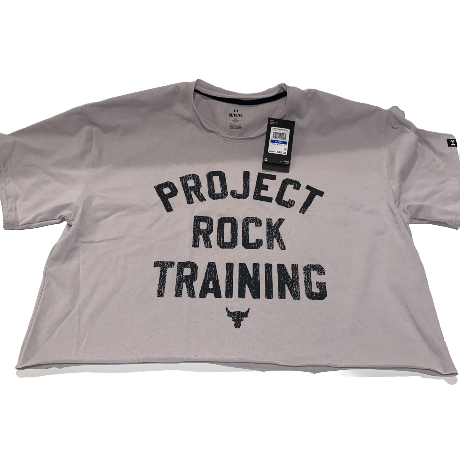 Under Armour Men's Project Rock Heavyweight Stay Hungry Cutoff T-Shirt Size XL gallery
