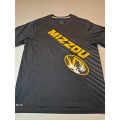 Nike Dri-FIT Missouri Tigers Mizzou Mens Large Black Performance T-Shirt Graphic