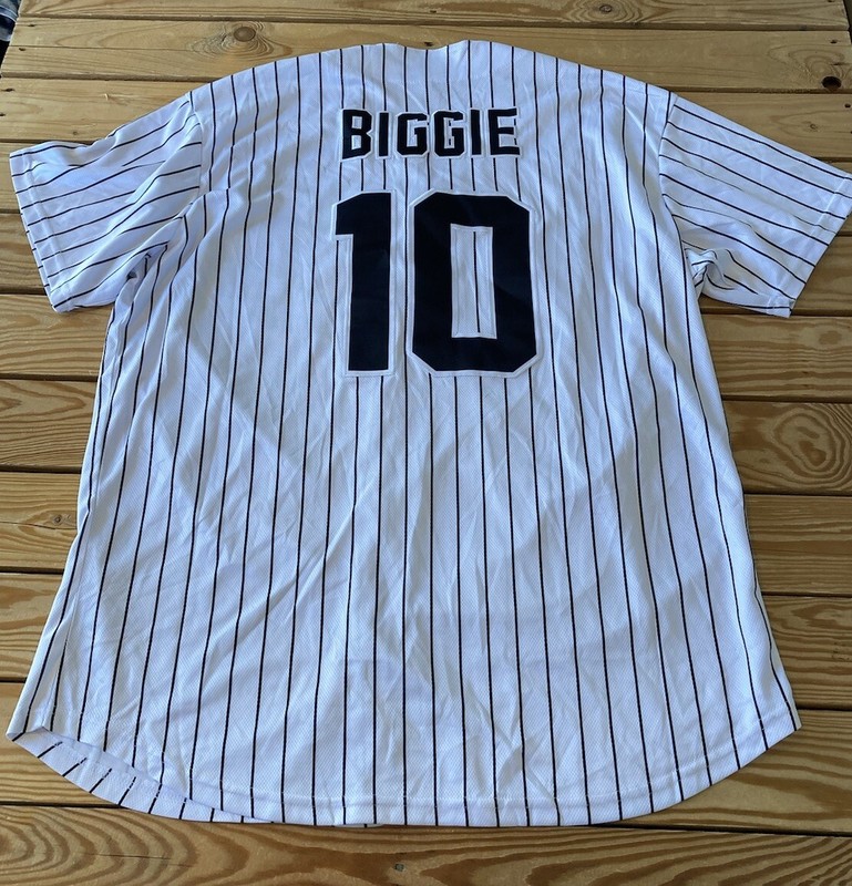 Bad Boy Men’s Button up Biggie Jersey Size 2XL White S2 gallery