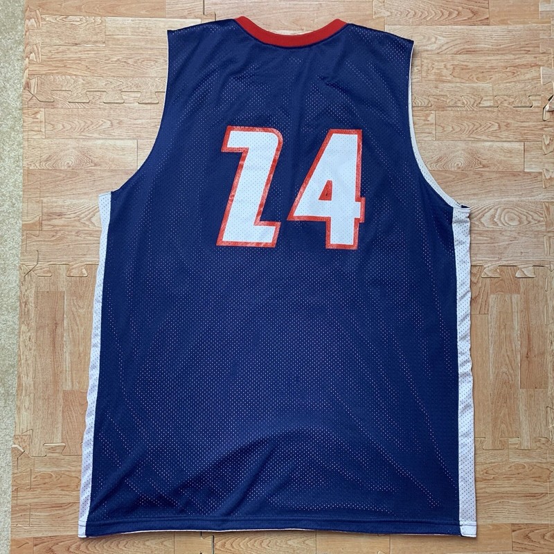 Adidas Mercadel Basketball Jersey Men’s XL Blue/White/Red Reversible #24 gallery
