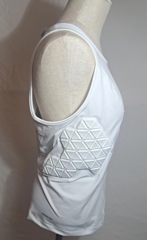 $80 NEW Adidas Padded Tank Top Men’s White Compression Sports Training Shirt S gallery