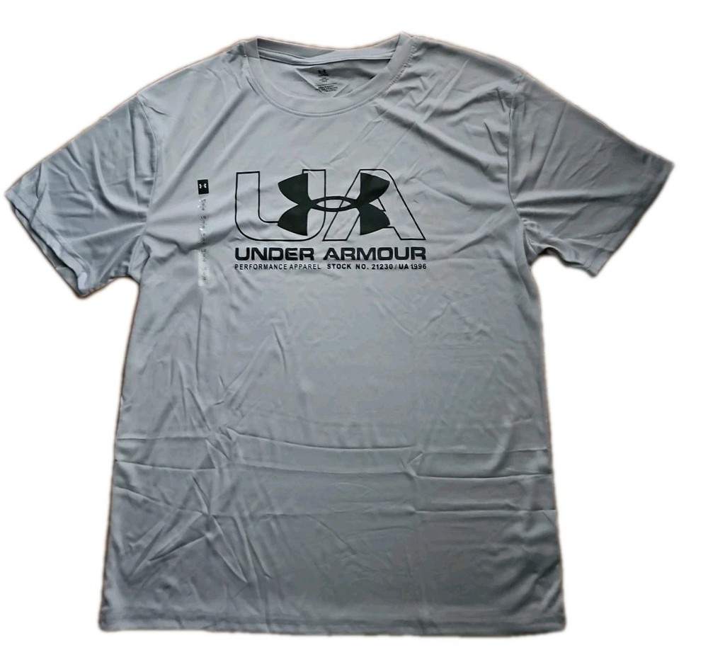 Under Armour Tech Fade Tee Loose Men's T-Shirt Short Sleeve Gray Sz 2XL NWT.