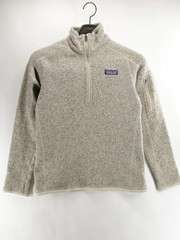 Patagonia 1/4 Zip Pullover Jacket Mens Small Light Gray Performance Polyester