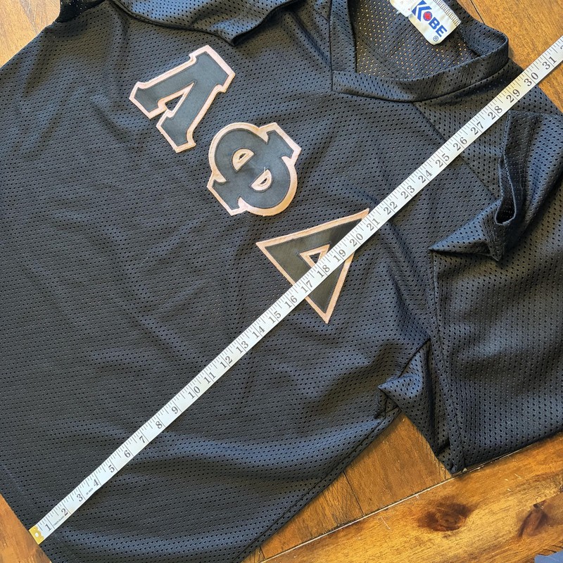 Lambda Phi Delta Jersey Mens Large Black Greek Letters Kobe 3/4 Sleeve Hockey gallery