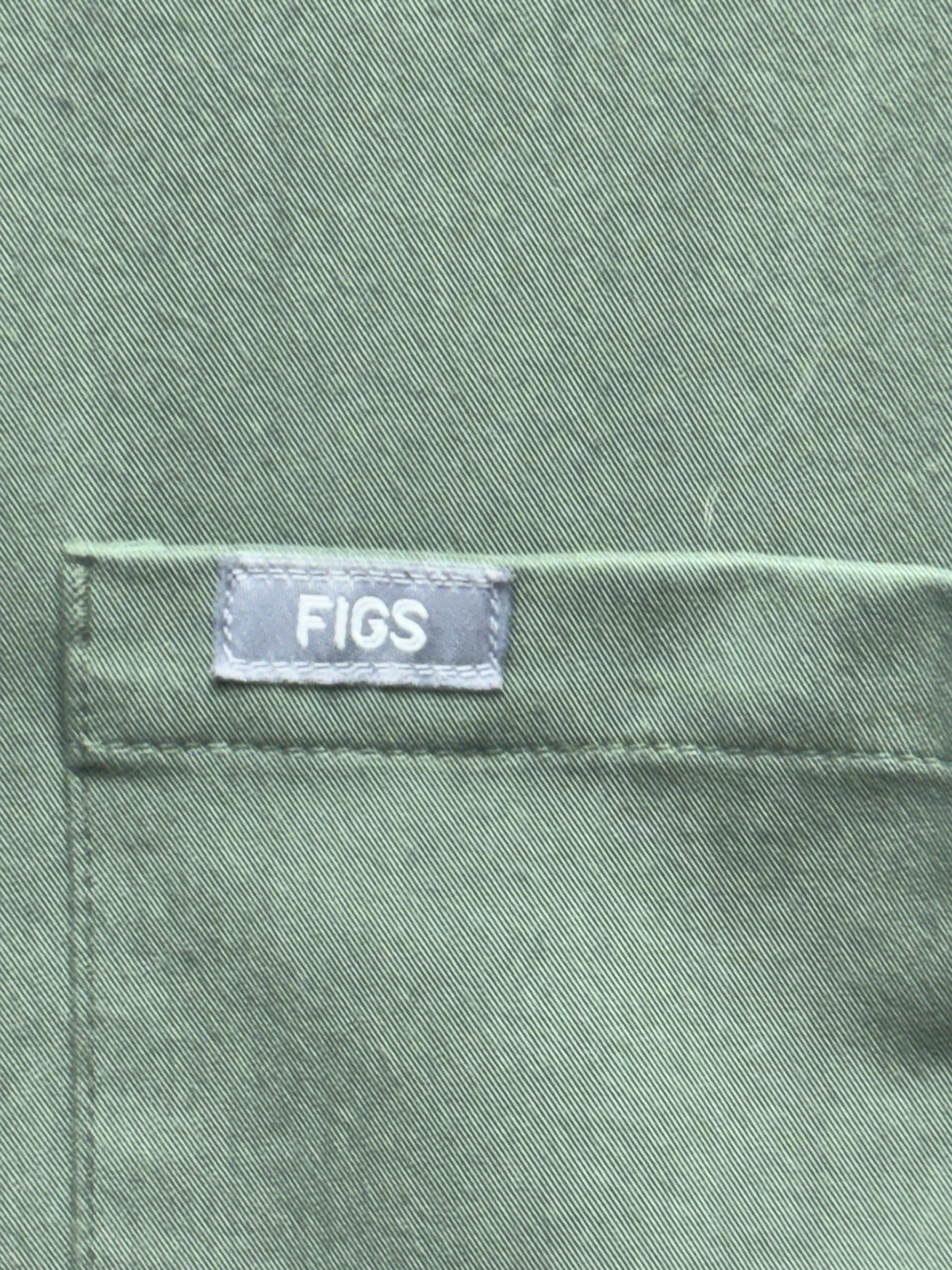 FIGS Technical Collection Olive Green V-Neck Scrub Top Small Mens Medical EUC gallery