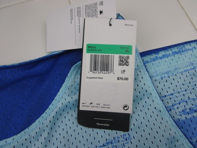 Nike Basketball Standard Reversible Mesh Jersey Men's XL DV9606-482 Blue gallery