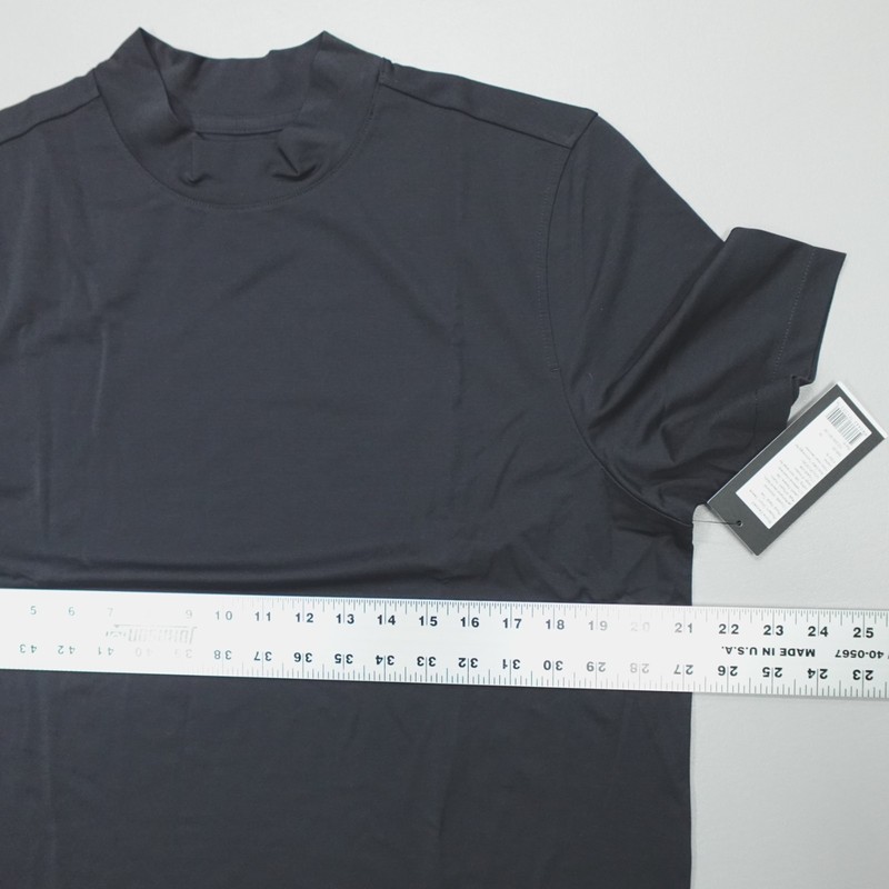 RHONE Elevated Mock Neck SS Modern Performance Tee Men's Size M Slim Fit Black gallery