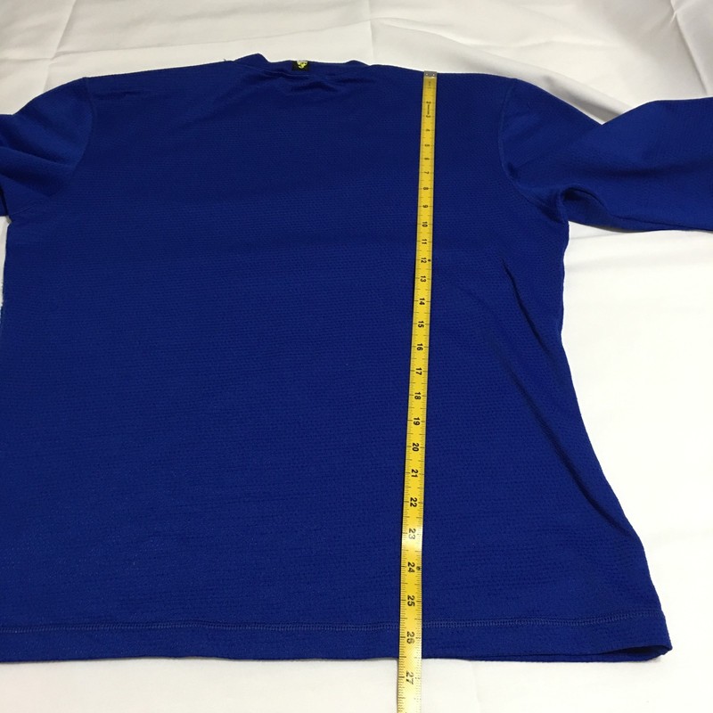 VTG 90s Adidas Equipment Mens Large Long Sleeve Training Shirt Blue Made in USA gallery
