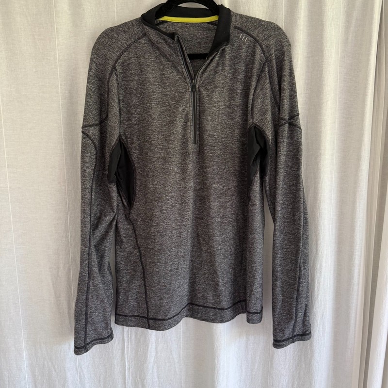 Lululemon Men's Surge Half-Zip Pullover - Heathered Black / Charcoal SIZE Mens M gallery