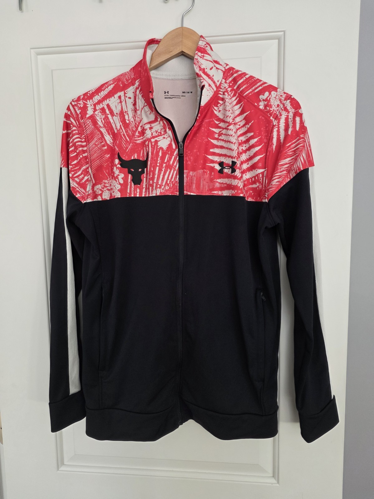 Under Armour Project Rock Full Zip Jacket Medium Aloha Camo Zip Pockets Mens gallery