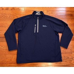 Zero Restriction 1/4 Zip Golf Pullover L330 Mens 2XL Performance Blue Logo