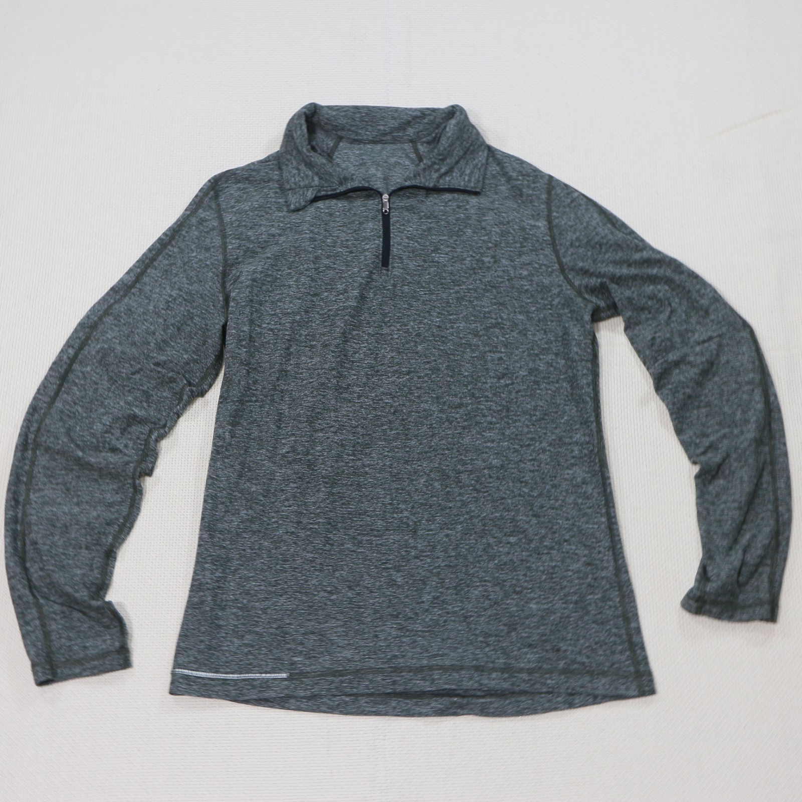 Lululemon Technical Quarter-Zip Pullover Metal Vent Tech Men Sz L Heather Green gallery