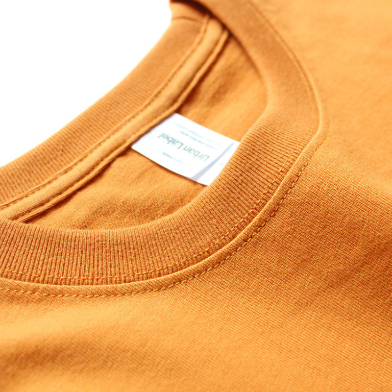 Solid Color Seamless Crew Neck Short Sleeve T-shirt Men's and Women's Base Tops gallery