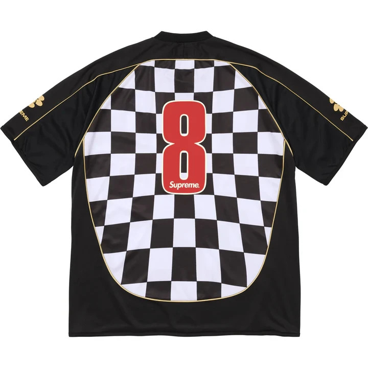 SS26 Supreme Checkerboard Soccer Jersey Black L gallery