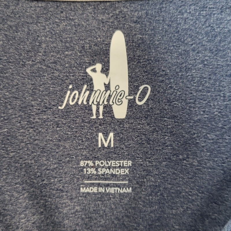 Johnnie O Mens Pullover Sweater Blue S Golf 1/4 Zip Active Links Brewing Logo gallery