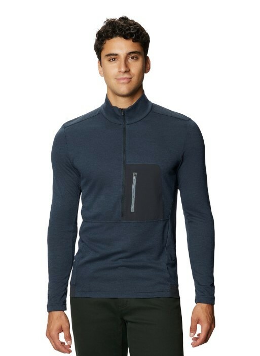 Johnnie O Cragger 2 Mens 1/2 Zip Pullover NWT Blue Light Storm