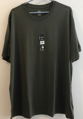 Athletic Works DriWorks Mens Size 2xl (50-52) Short Sleeve T-Shirt Green NEW