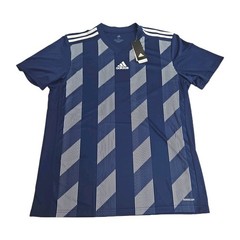 ADIDAS AEROREADY Blue Striped 19 Climalite Soccer Jersey Mens XL NWT Soccer