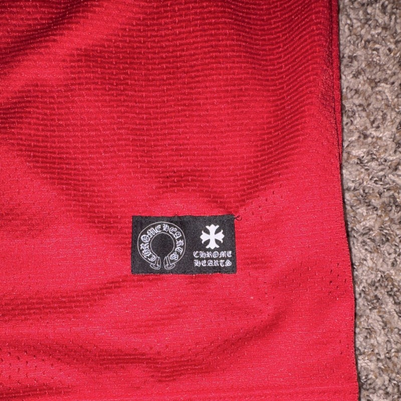 Chrome Hearts x Comme des Garçons Red Mesh Jersey Men's Size L Breathable gallery