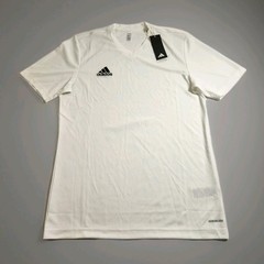 Adidas Training Jersey Shirt Men Med White Short Sleeve Soccer Football New, NWT