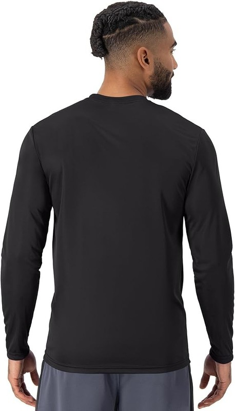 Men’s Hanes Cool DRI Performance Long Sleeve Tee Black Sizes S-3XL 2 PK gallery