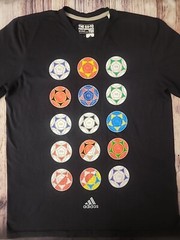 Adidas T Shirt Men’s Large FIFA Soccer Futbol Football Champion Balls Country