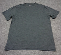 Rhoback Shirt Mens Tech Tee Performance T-Shirt Dark Gray L Short Sleeve Golf