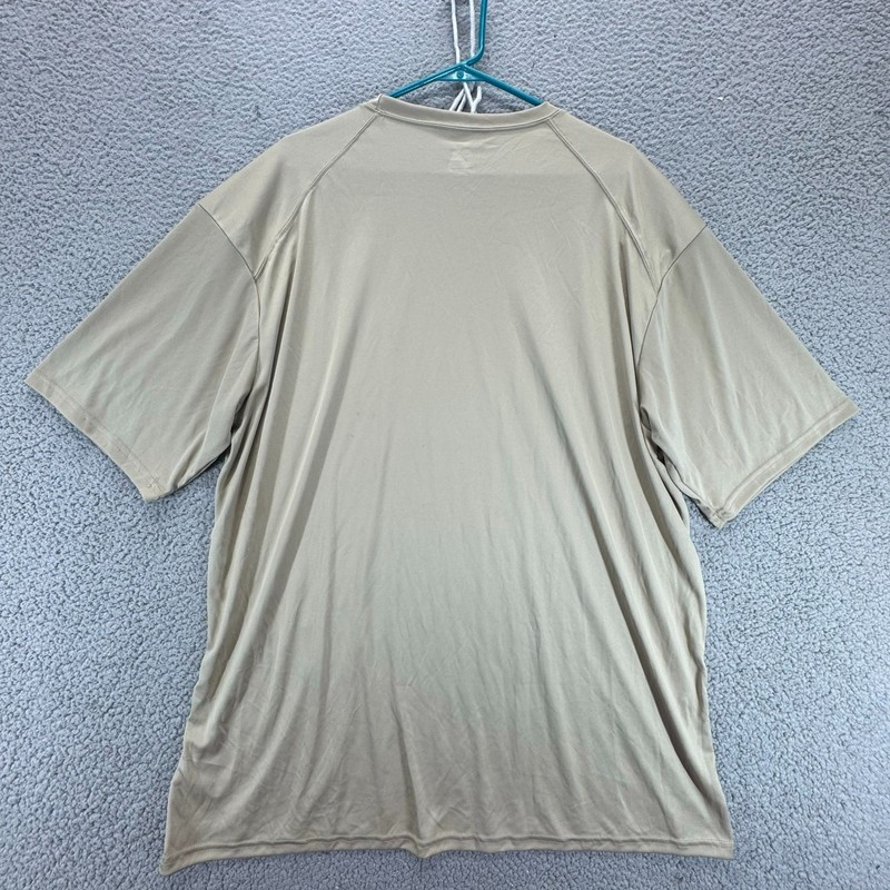 Badger Sport T-Shirt Mens 2XL Beige Athletic Performance Workout Gorpcore Sporty gallery