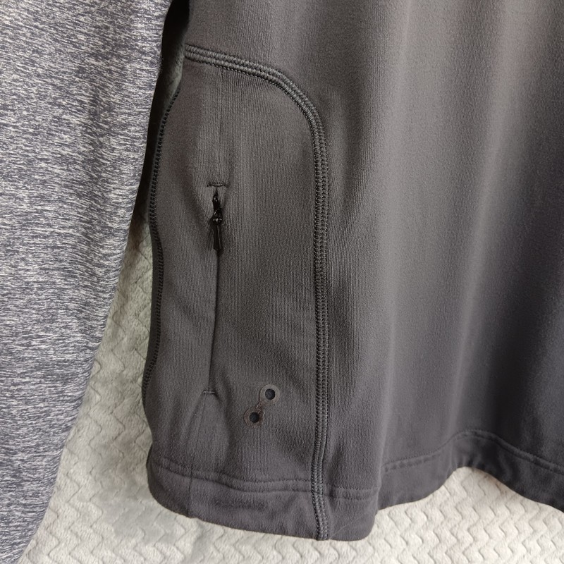 Lululemon Sprint Zip Heathered Soot Jacket Mens 1/4 Zip Performance Gray Workout gallery