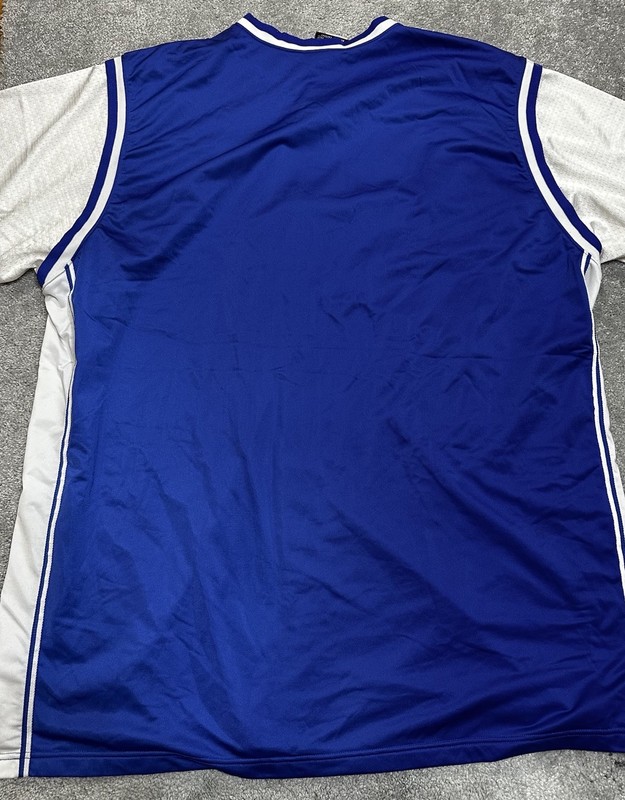 VTG Adidas Men’s Warm Up Jersey 3XLT 90’s Snap Button Retro Rare Shiny Dazzle gallery