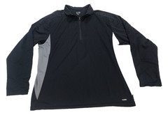 Dry Classix Pullover Mens XL Black Gray Duo Dry Athletic Long Sleeve Performance