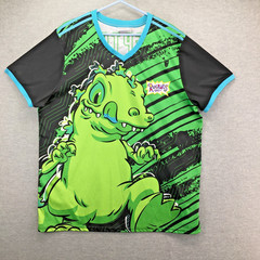 Nickelodeon RUGRATS Reptar Soccer Jersey Green size XXL