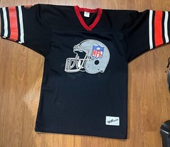 Budweiser Beer 1993 NFL helmet Ravens Athletic Black Mens XL Football Jersey