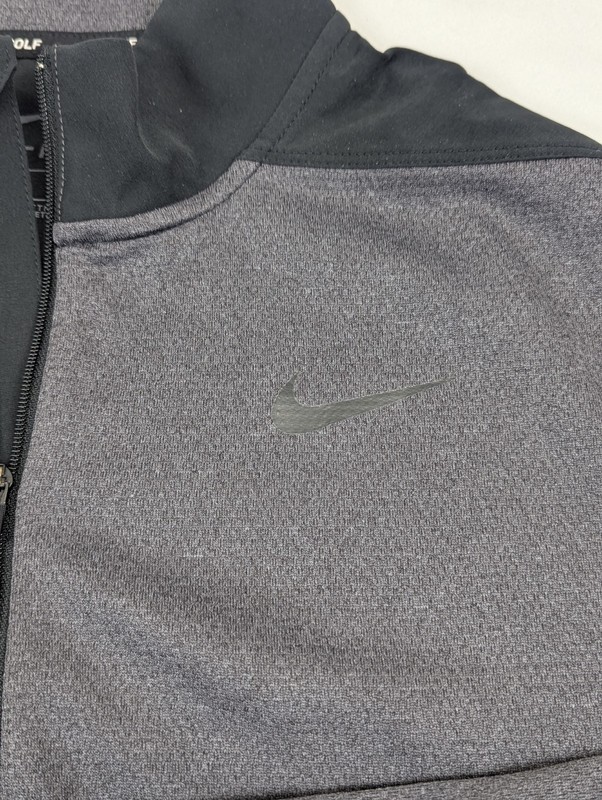 Nike Golf 1/4 Zip Quarter Shirt Mens Medium Gray Dri Fit Pullover Performance gallery