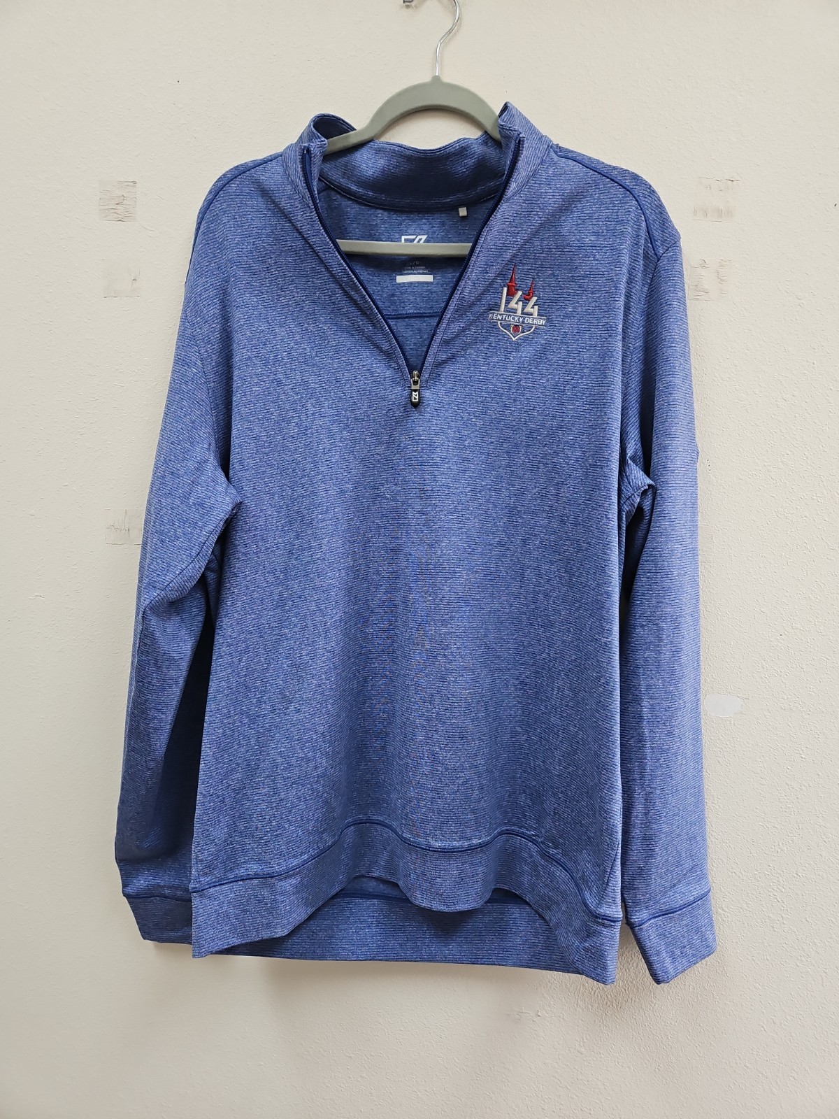 Cutter & Buck Kentucky Derby 1/4 Zip Men's Large Pullover CB Dry Tec Golf gallery