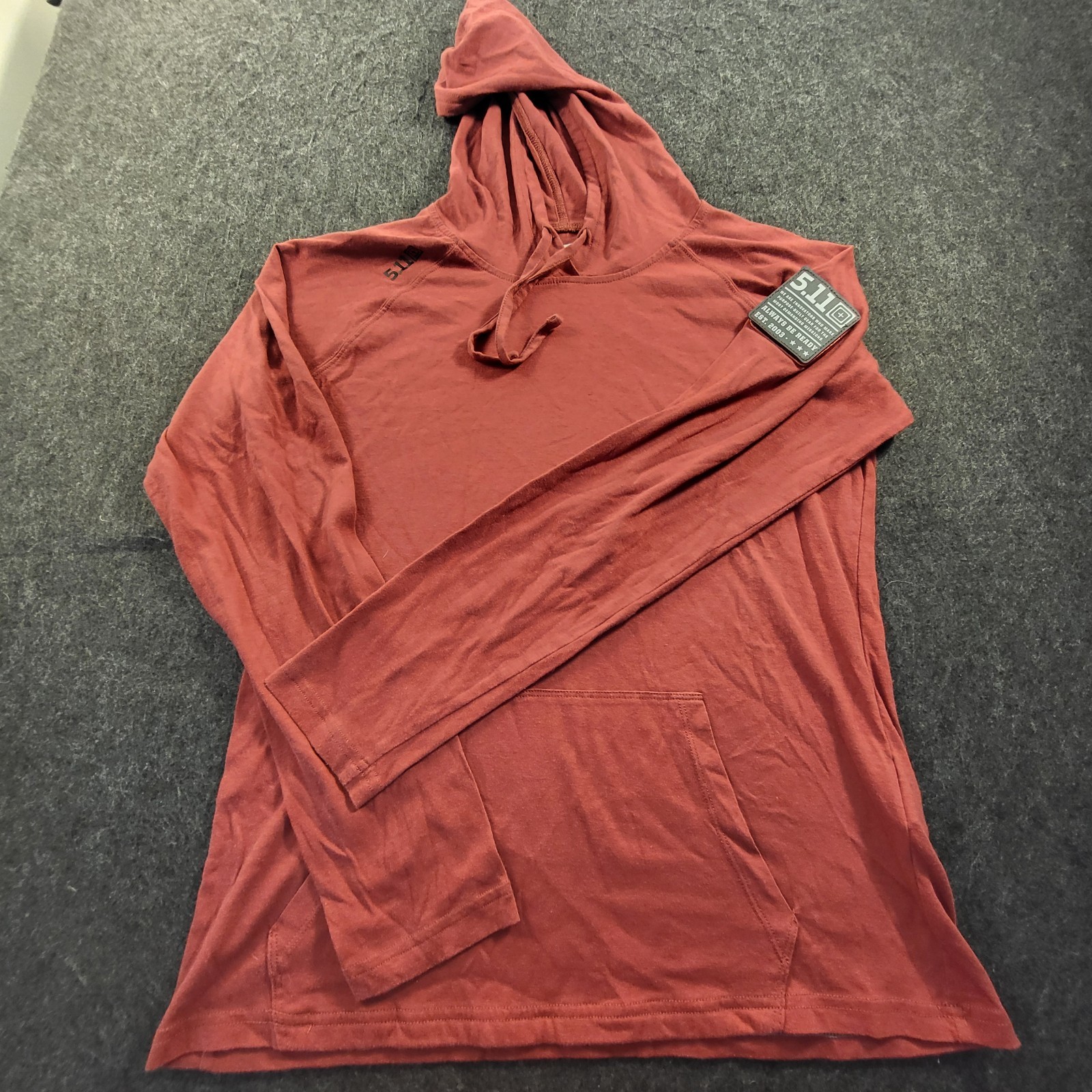 511 Tactical Hoodie Activewear Pullover Shirt Long Sleeve Men's M Maroon gallery
