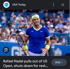 Nike Rafael Nadal Custom Athlete Match Shirt 2021 US Open CV3055-429