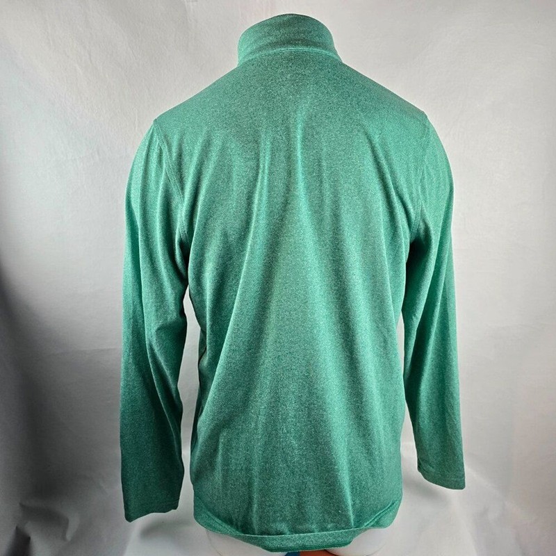 Under Armour Shirt Mens Medium Green Borderland Quarter Zip Top Loose Camo Hunt gallery