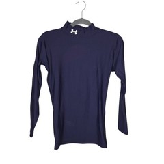​Under Armour Men’s Medium Navy Mock Neck Compression Shirt Premium Nylon Blend